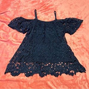 Xhilaration Off the Shoulder Lace Top